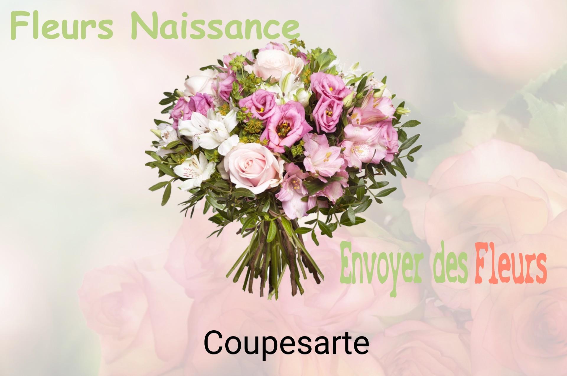 Bouquet de fleurs de naissance livré à Coupesarte